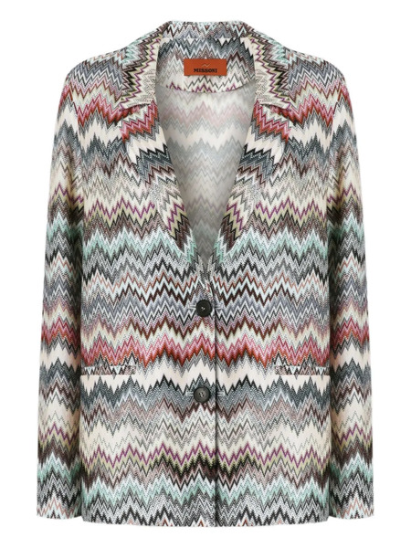  Missoni Chevron-pattern Blazer - White 