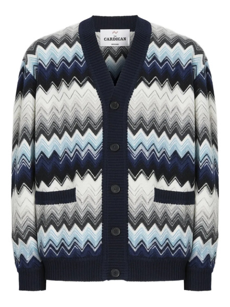  Missoni Chevron-pattern Cardigan - Black 