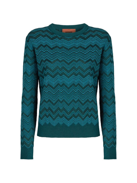 Missoni Chevron-pattern Sweater - Green 