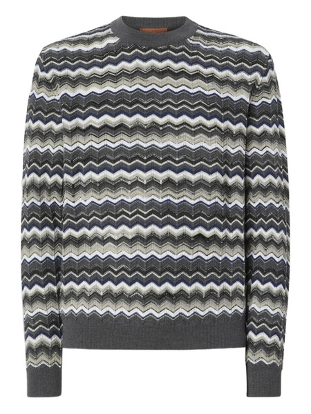 Missoni Chevron-pattern Sweater - Grey 