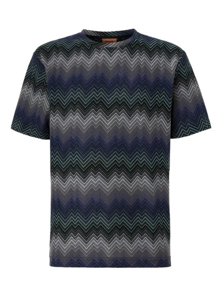  Missoni Chevron-pattern T-shirt - Blue 