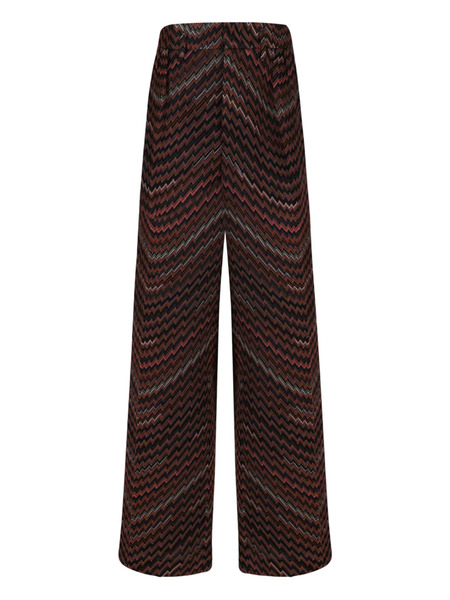  Missoni Chevron-pattern Trousers - Brown 