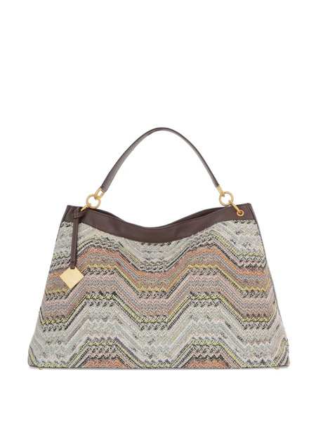  Missoni Chevron Shoulder Bag - Neutrals 