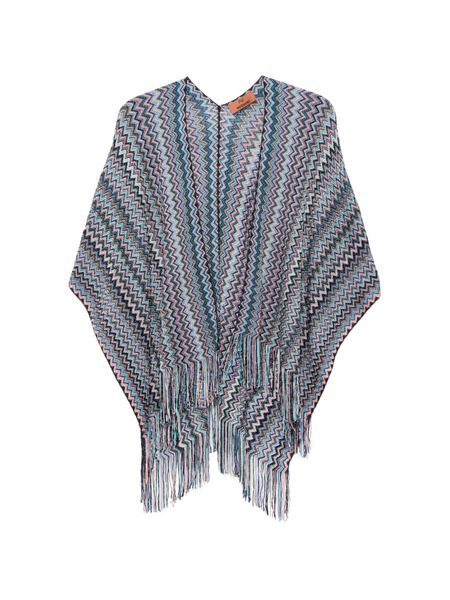  Missoni Fringe Chevron Jacket - Blue 