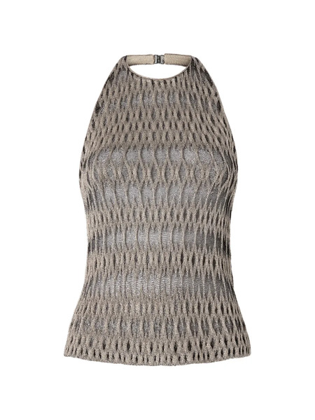 Missoni Halterneck Patterned Top - Neutrals 