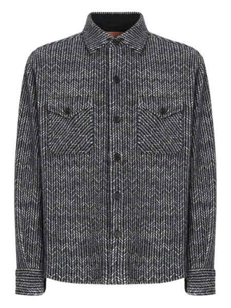  Missoni Herringbone-pattern Shirt - Grey 