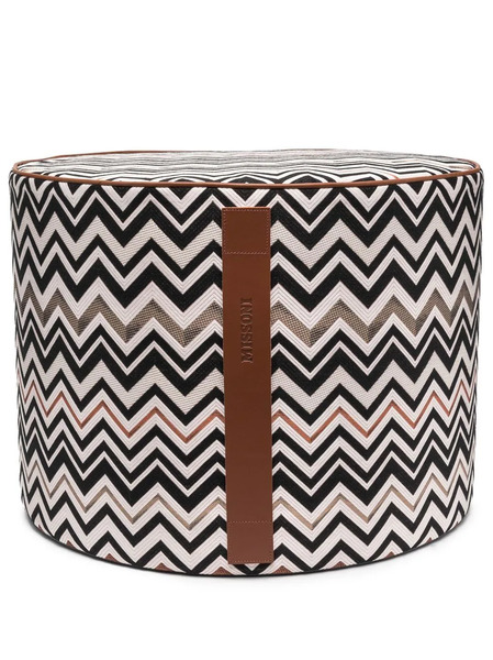  Missoni Home Belfast Zig-zag Pouf - Neutrals 