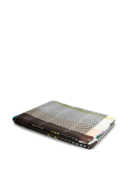  Missoni Home Checked-pattern Woven Throw - Black 