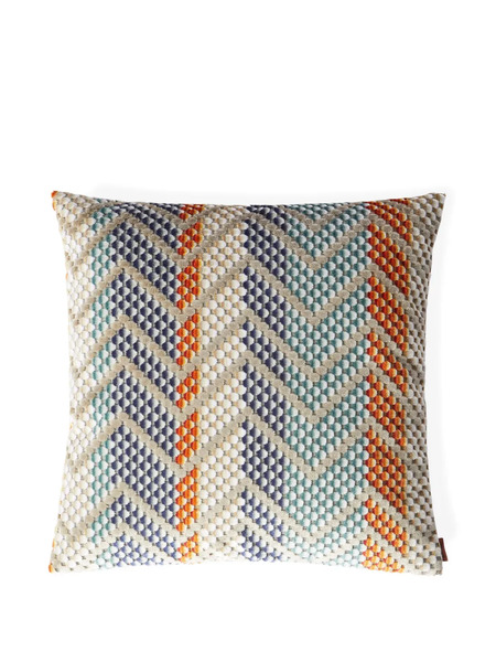  Missoni Home Chevron-patterned Cushion - Orange 