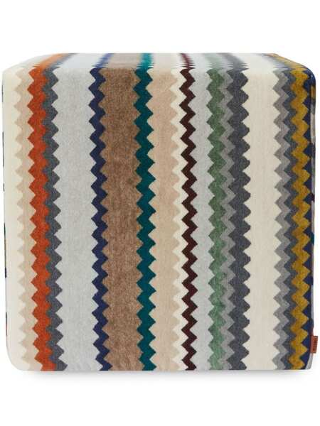  Missoni Home Dune Zigzag Pouf (40cm X 30cm) - Neutrals 