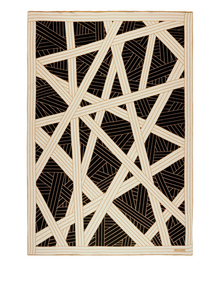  Missoni Home Geometric-pattern Throw - Black 