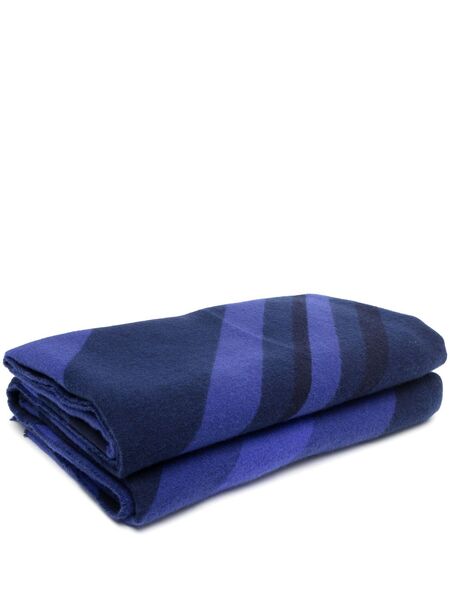  Missoni Home Geometric-pattern Wool Blanket - Blue 