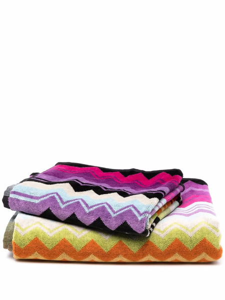  Missoni Home Giacomo 2 Piece Bath And Hand Towel Set - Black 