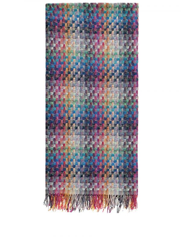  Missoni Home Husky Knitted Throw - Blue 