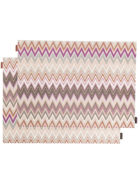  Missoni Home Patterned Placemats Set Of 2 - Neutrals 