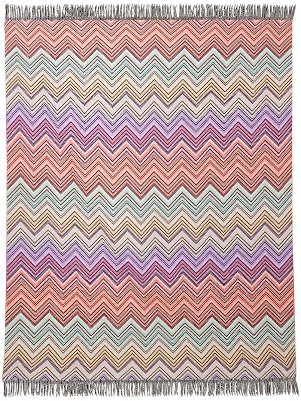  Missoni Home Perseo Zig-zag Throw - Black 