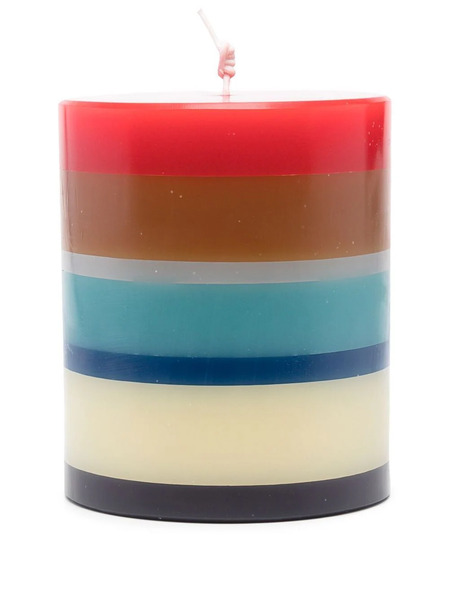  Missoni Home Single-wick Striped Candle - Red 