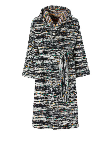  Missoni Home Textured Hooded Robe - Black 