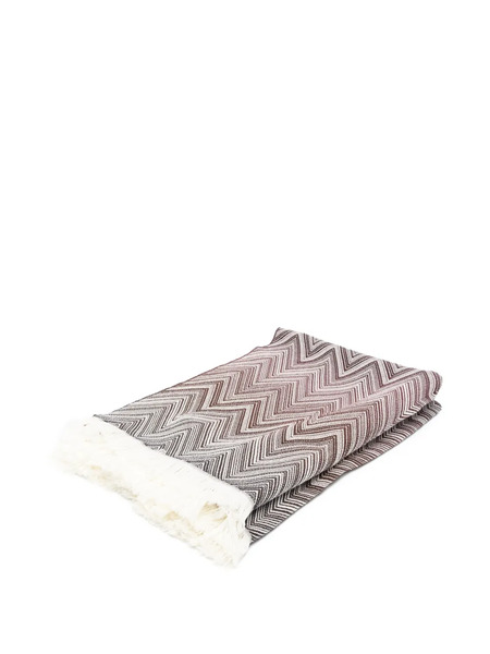  Missoni Home Timmy Chevron Fringed Throw - Brown 