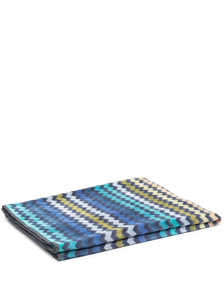 Missoni Home Warner Zigzag Pattern Bath Towel - Blue 