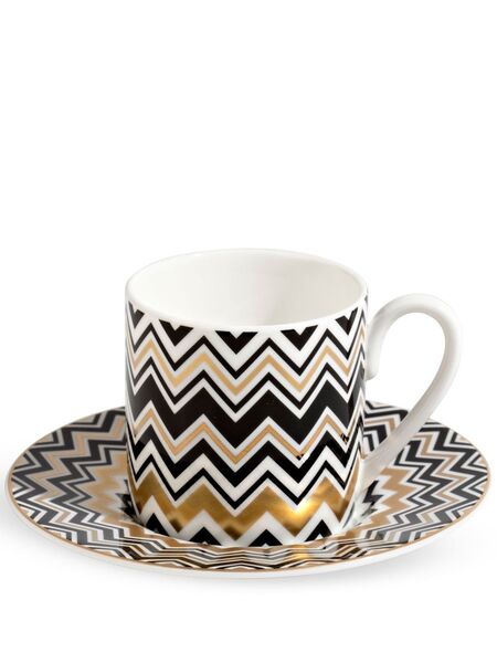  Missoni Home Zig Zag Coffee Cup Set - White 