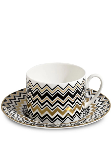  Missoni Home Zig Zag Teacup (set Of 2) - Multicolour 