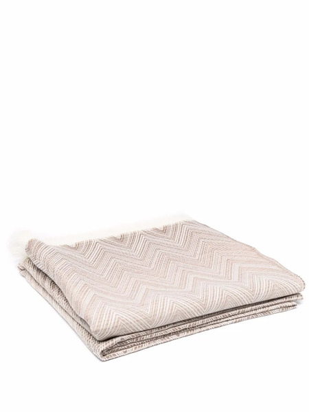  Missoni Home Zig-zag Woven Blanket - Neutrals 