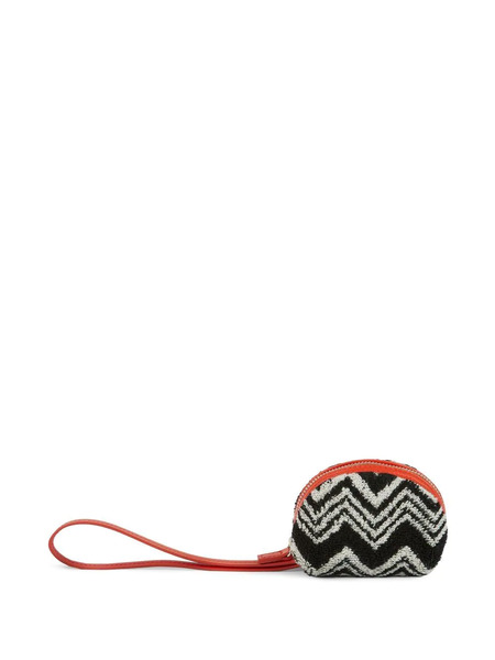  Missoni Home Zigzag-pattern Coin Case - Black 