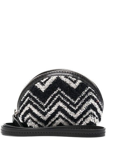  Missoni Home Zigzag-pattern Coin Case - Black 