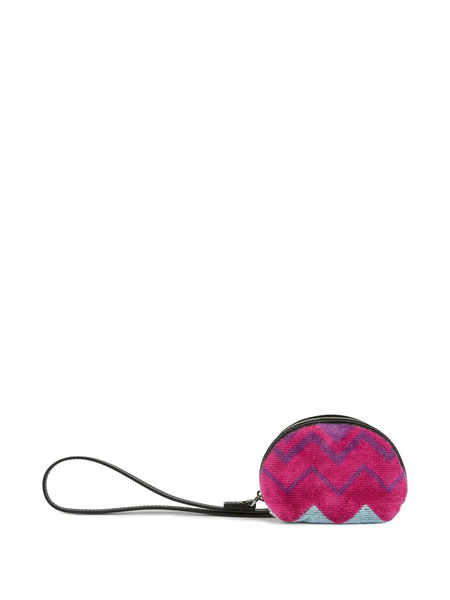  Missoni Home Zigzag-pattern Coin Case - Pink 