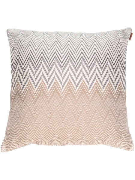  Missoni Home Zigzag-pattern Feather Down Cushion - Neutrals 