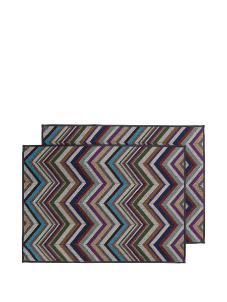  Missoni Home Zigzag-pattern Placemats (set Of Two) - Multicolour 