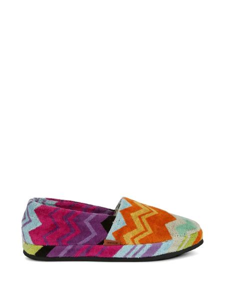  Missoni Home Zigzag-pattern Slippers - Orange 