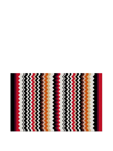  Missoni Home Zigzag-patterned Bath Mat 90 Cm X 60 Cm - Red 