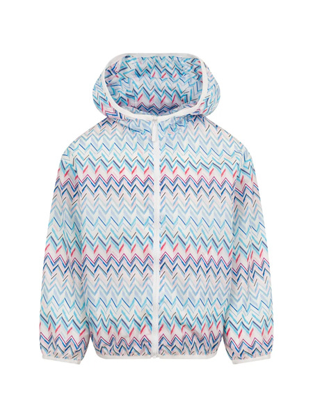  Missoni Kids Zig-zag-pattern Hooded Jacket - White 