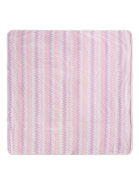  Missoni Kids Zigzag-pattern Blanket - Pink 