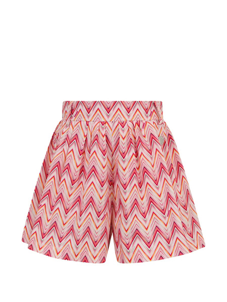  Missoni Kids Zigzag-pattern Shorts - Neutrals 