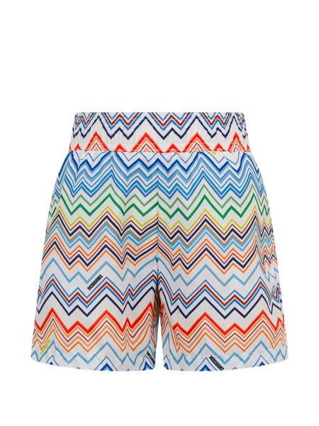  Missoni Kids Zigzag-pattern Shorts - White 