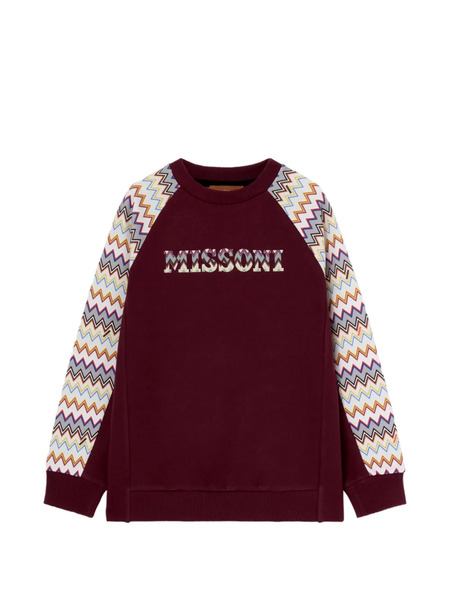  Missoni Kids Zigzag-pattern Sweatshirt - Red 