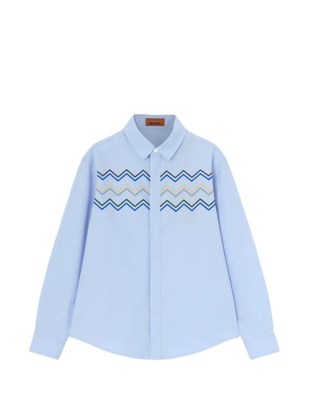  Missoni Kids Zigzag-pattern Top - Blue 