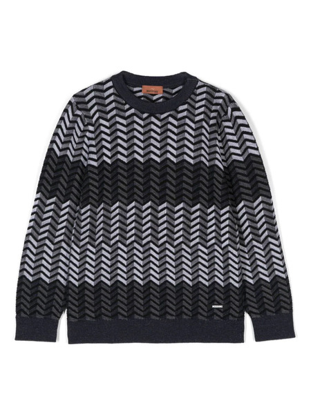  Missoni Kids Zigzag Sweater - White 