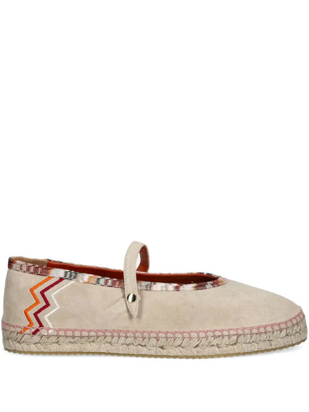  Missoni Leather Espadrilles - Neutrals 