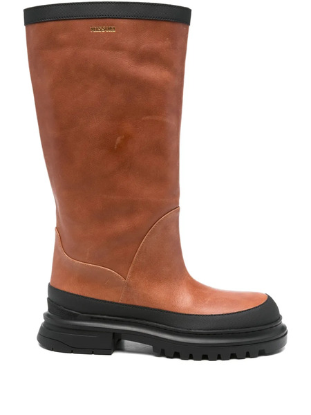  Missoni Leather Platform Boots - Brown 