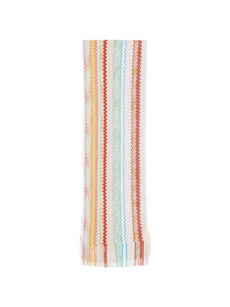  Missoni Multicoloured Zigzag Scarf - Neutrals 