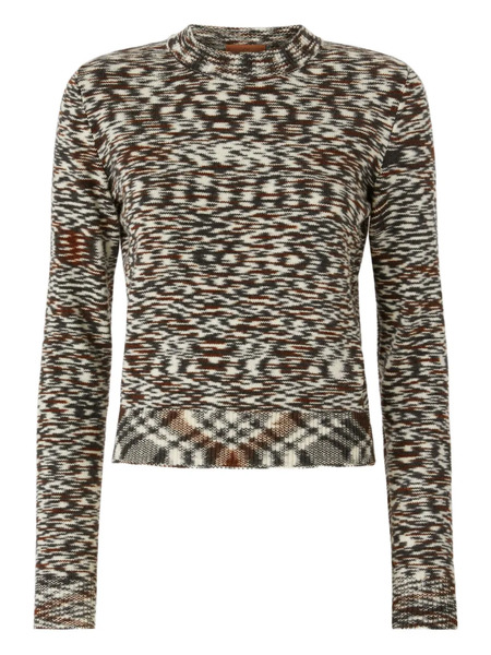  Missoni Patterned Crew-neck Sweater - Black 