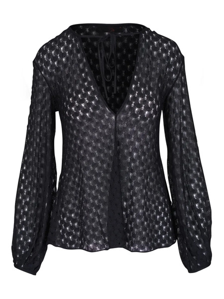  Missoni Patterned-jacquard Blouse - Black 