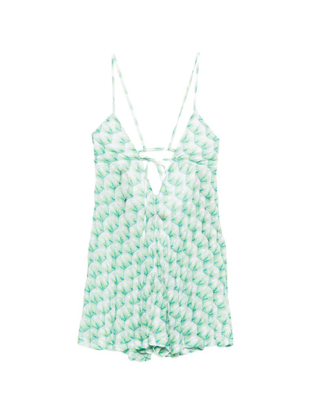  Missoni Patterned-knit Playsuit - Green 