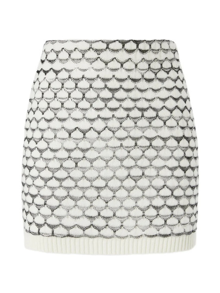  Missoni Patterned Mini Skirt - White 