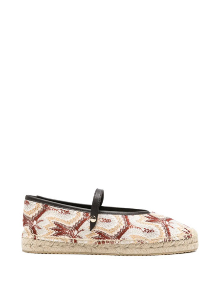  Missoni Patterned Strappy Espadrilles - Neutrals 