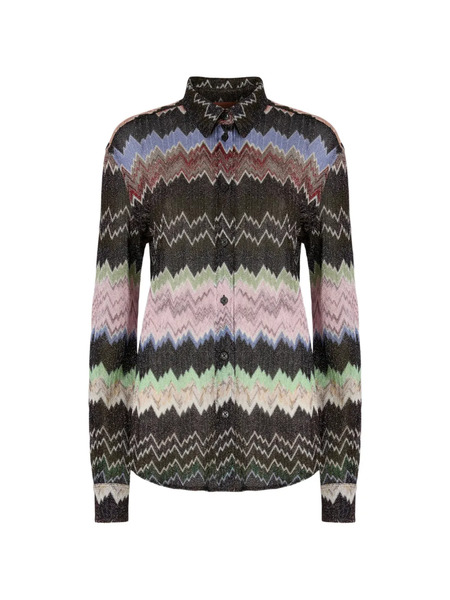  Missoni Snake-pattern Shirt - Brown 